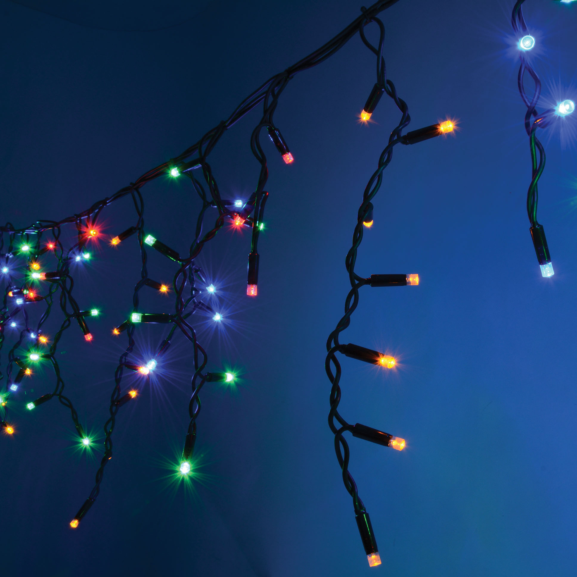 Outdoor Icicle LED string light sets Connevans Electronics
